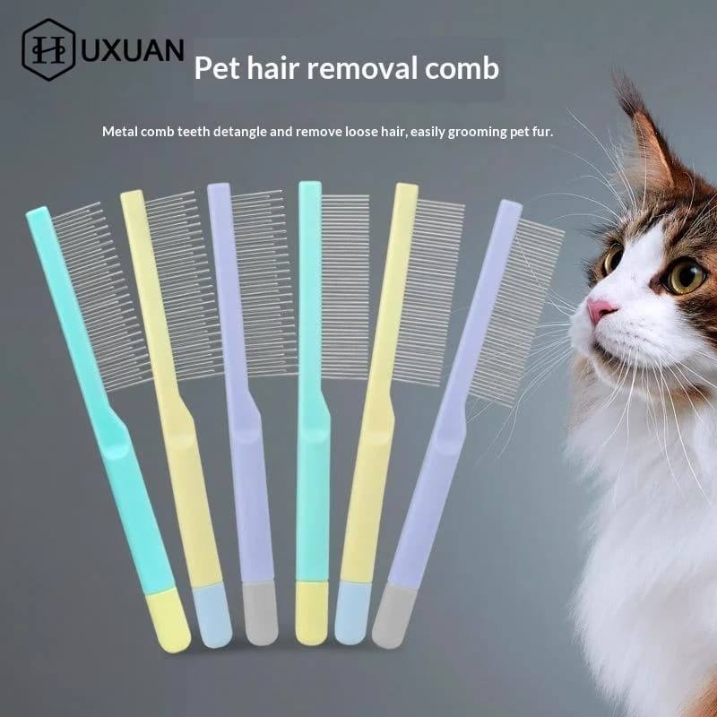 Pet Hair Removal Comb Dogs Brush Massage Cat Comb Dog Grooming Brush Stainless Steel Flea Combs For Cat Hair Cleaning Products