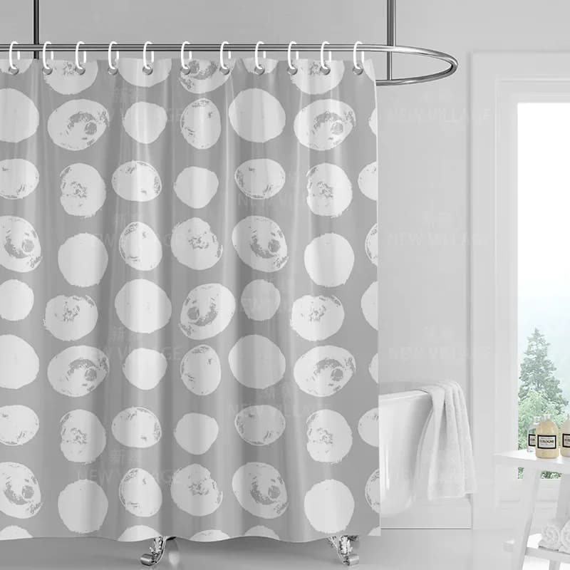 Decorazione della casa tende da doccia bagno tenda impermeabile tessuto Soggiorno Moderno Nordico Moderno motivo geometrico semplice