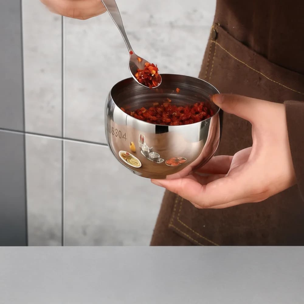 Elegant 304 Stainless Steel Seasoning Jar Set Glass Spice Container Kitchen Storage Organizer For Picnic Accessories