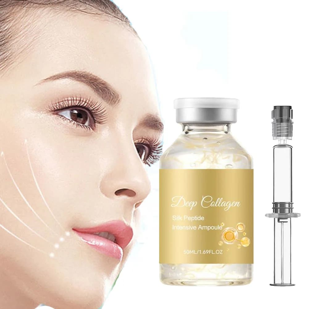 Silk Peptide Ampoule | Anti-Aging Serum with Collagen & 30 Peptide Complex for Intensive Lifting, Skin Tightening & Firming