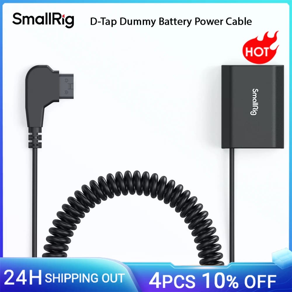 SmallRig D-Tap per cavo di alimentazione a batteria fittizia NP-FZ100 per fotocamere Sony A7 III/A7 IV/A7S III/A7R III/A7R IV/A6700/FX3/FX30