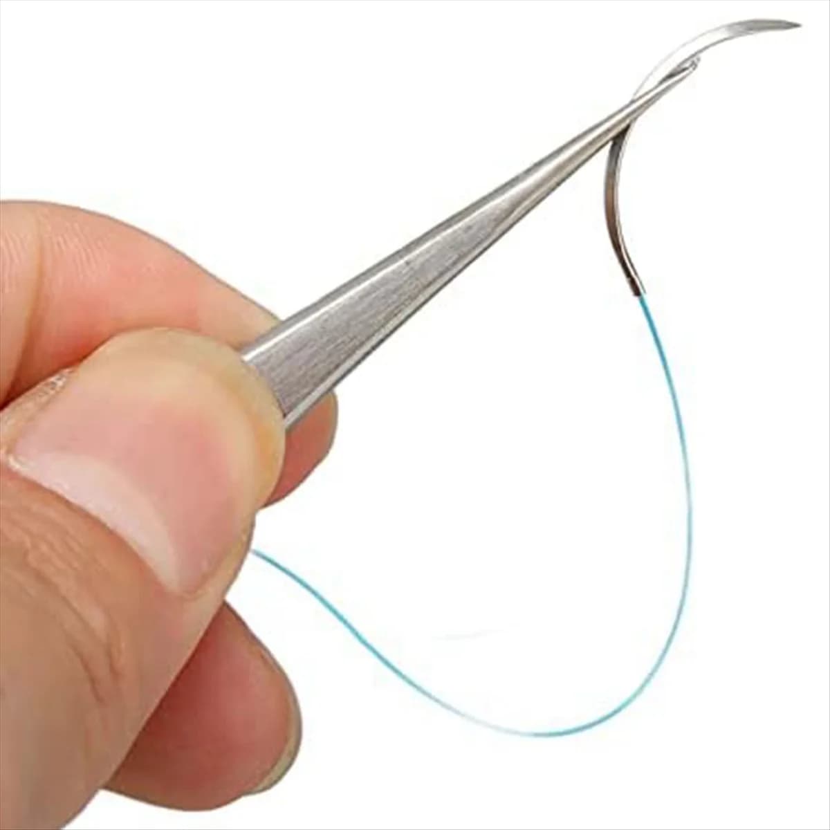 suturing practice kit 12Pcs Suture Practice Thread Individual Package Suturing Thread Set with CurvedNeedle and Nylon Materials