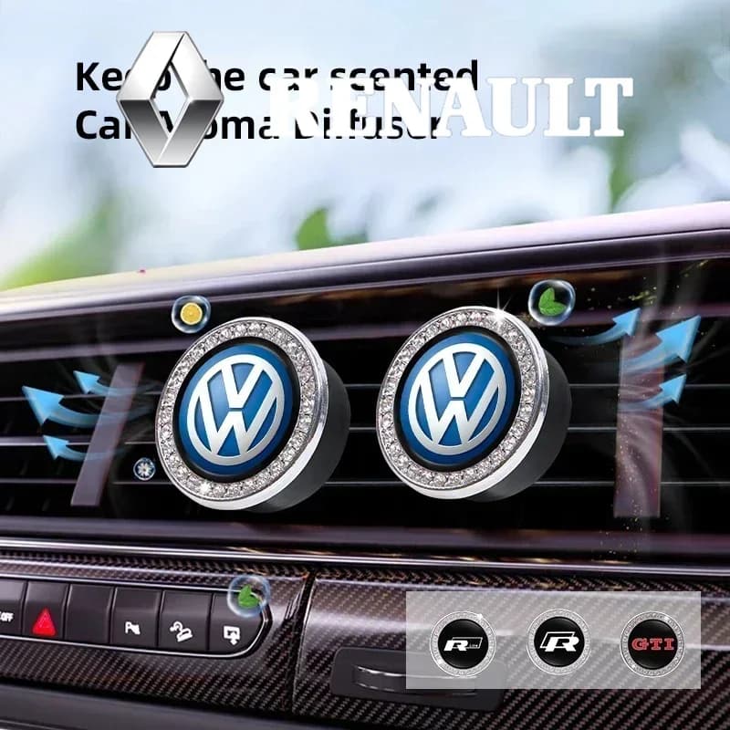Profumatore Solido per Auto con Clip, Accessori Deodoranti per VW GTI Polo Golf Passat Tiguan Arteon Touareg Taigo Caddy Jetta Beetle MK6
