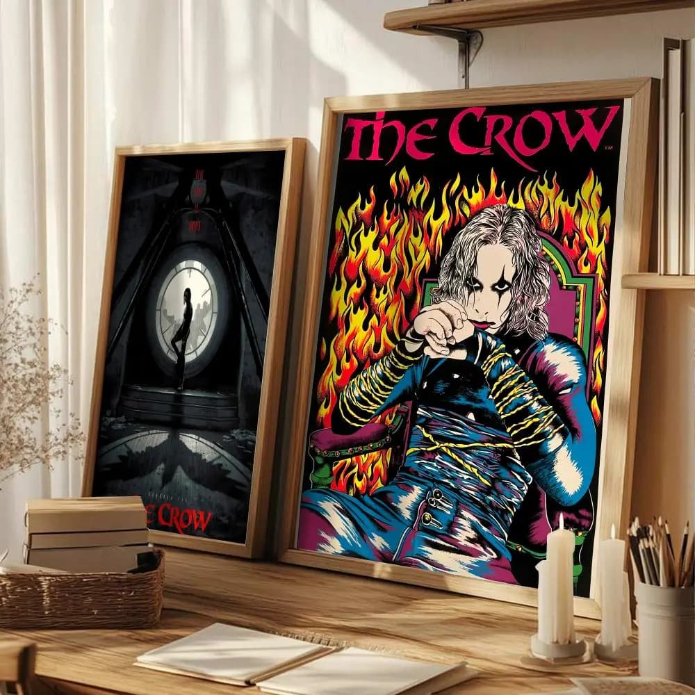 Thriller Movie T-The C-Crow Painting Calligraphy Canvas Wall Art Poster for Living Room Hallway Home Decor Modern Holiday Gift