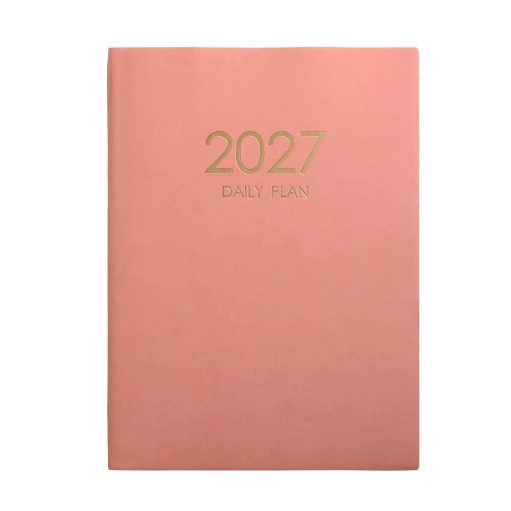 New PU 2027 Daily Planner Hardcover Lined Pages Daily Plan Notebook A4 Schedule Planner Personal Scheduling
