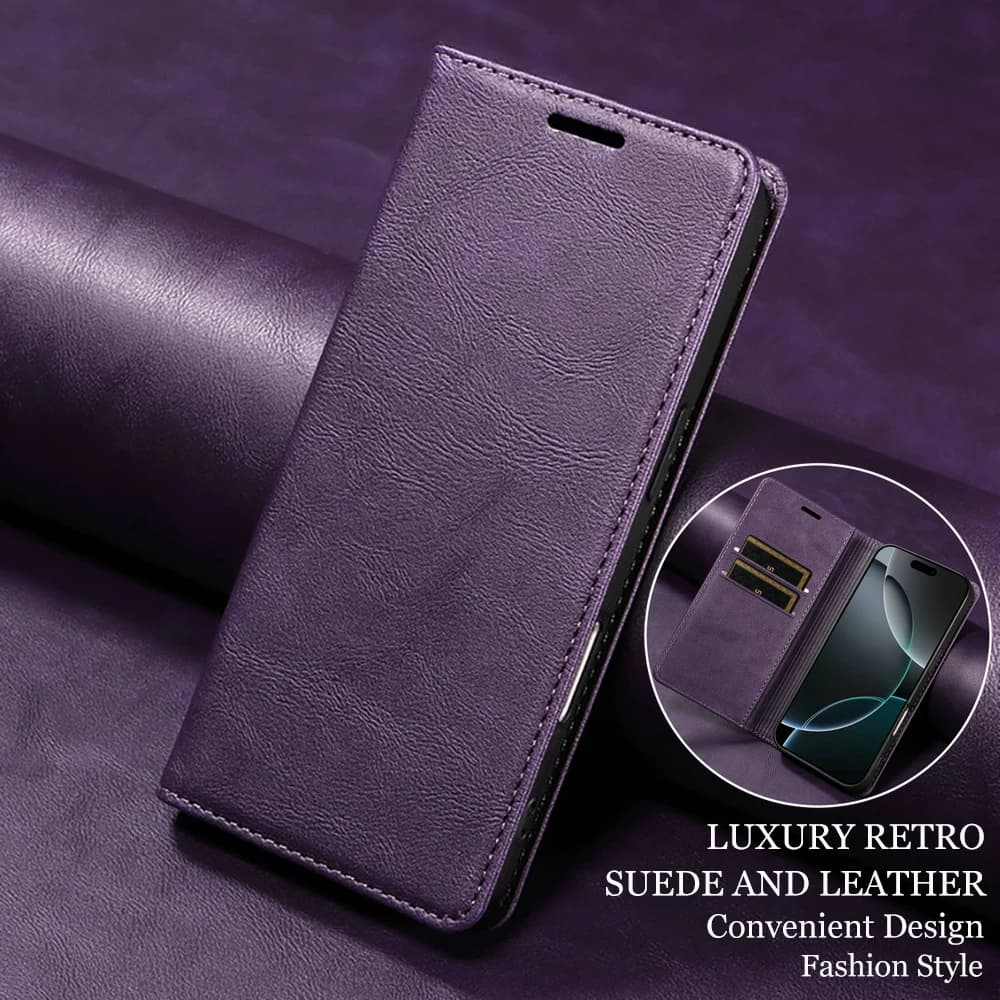Flip Case For Xiaomi Redmi Note 15 Pro 5G 4G RFID Leather Wallet Funda Redmi Note 15 14 13 Pro Plus 14S Magnetic Cover