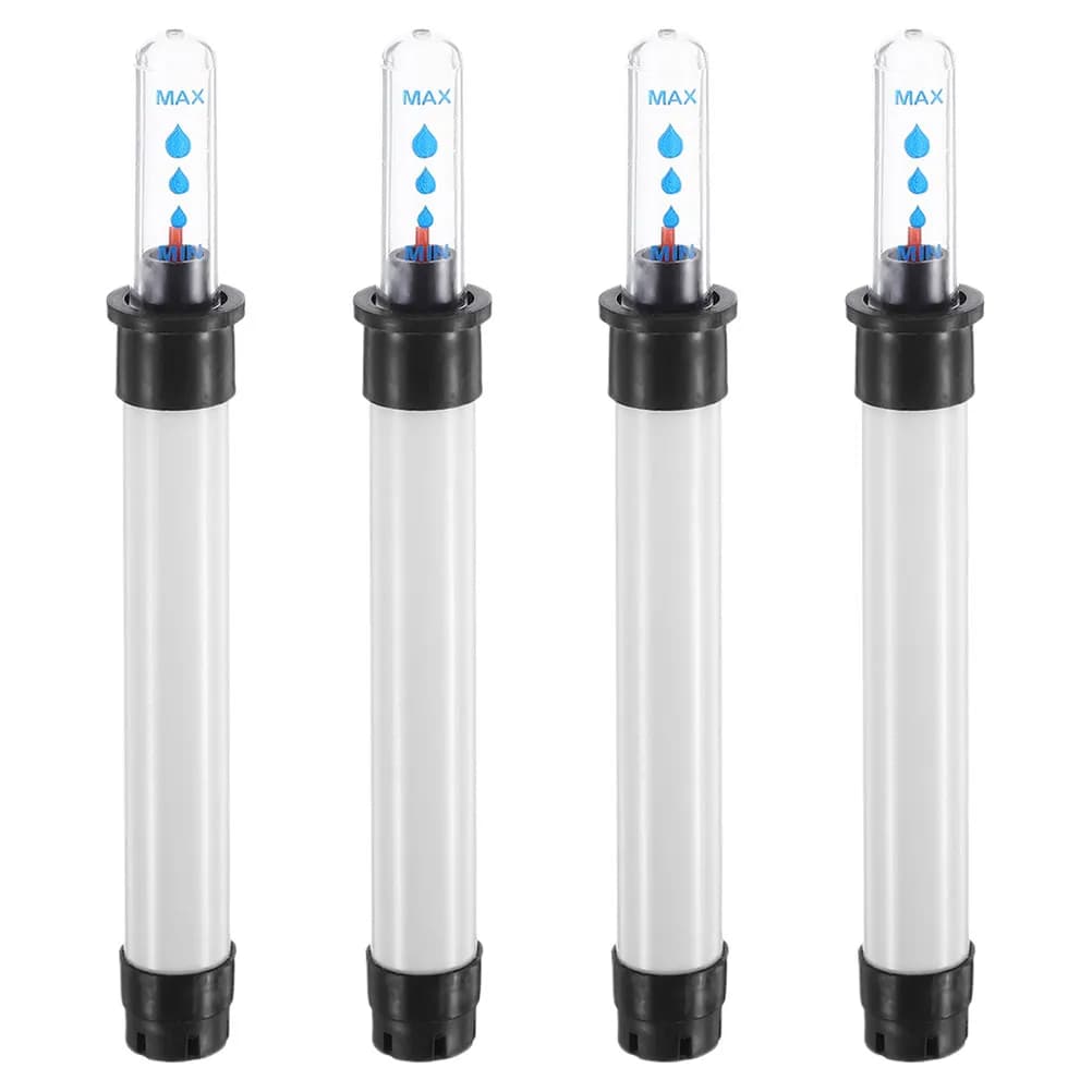 Water level indicator for plants, 4 pieces, for flower pots, transparent window, automatic measuring instrument for water shortage detection, for interior
