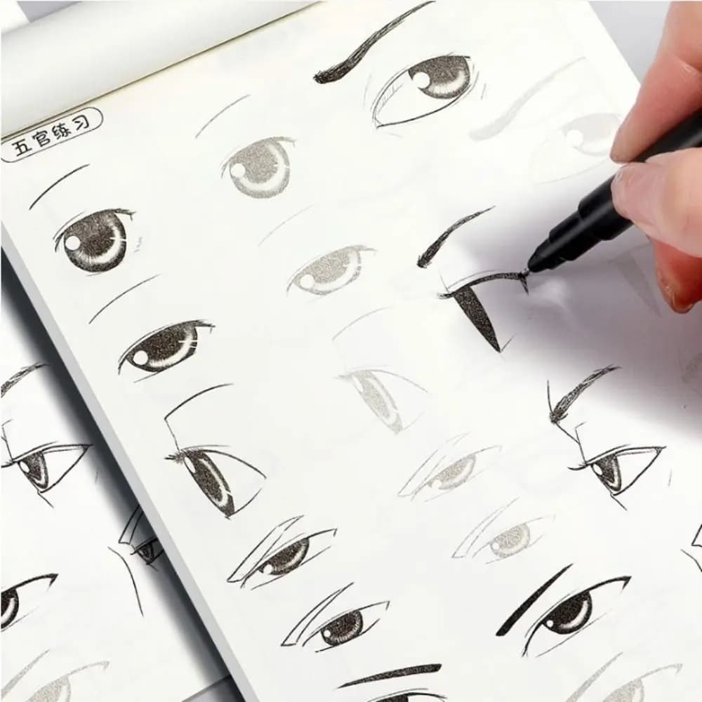 Comics Girl Boy Anime Hand Drawn Book Tracing Practice Manga Sketching Tutorial Novice Zero Basic Drawing Comics Line Draft Book