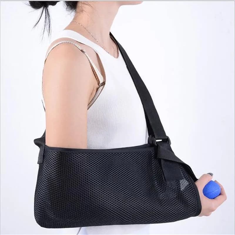 Supporto per imbracatura per braccio tracolla traspirante regolabile Brace Immobilizer polso gomito supporto per avambraccio cinghia di sostegno
