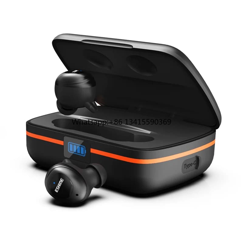 ES-T6 Spy Blue Tooth Headphones Solar Charging Case Invisible Wireless Headset with Ce Certification