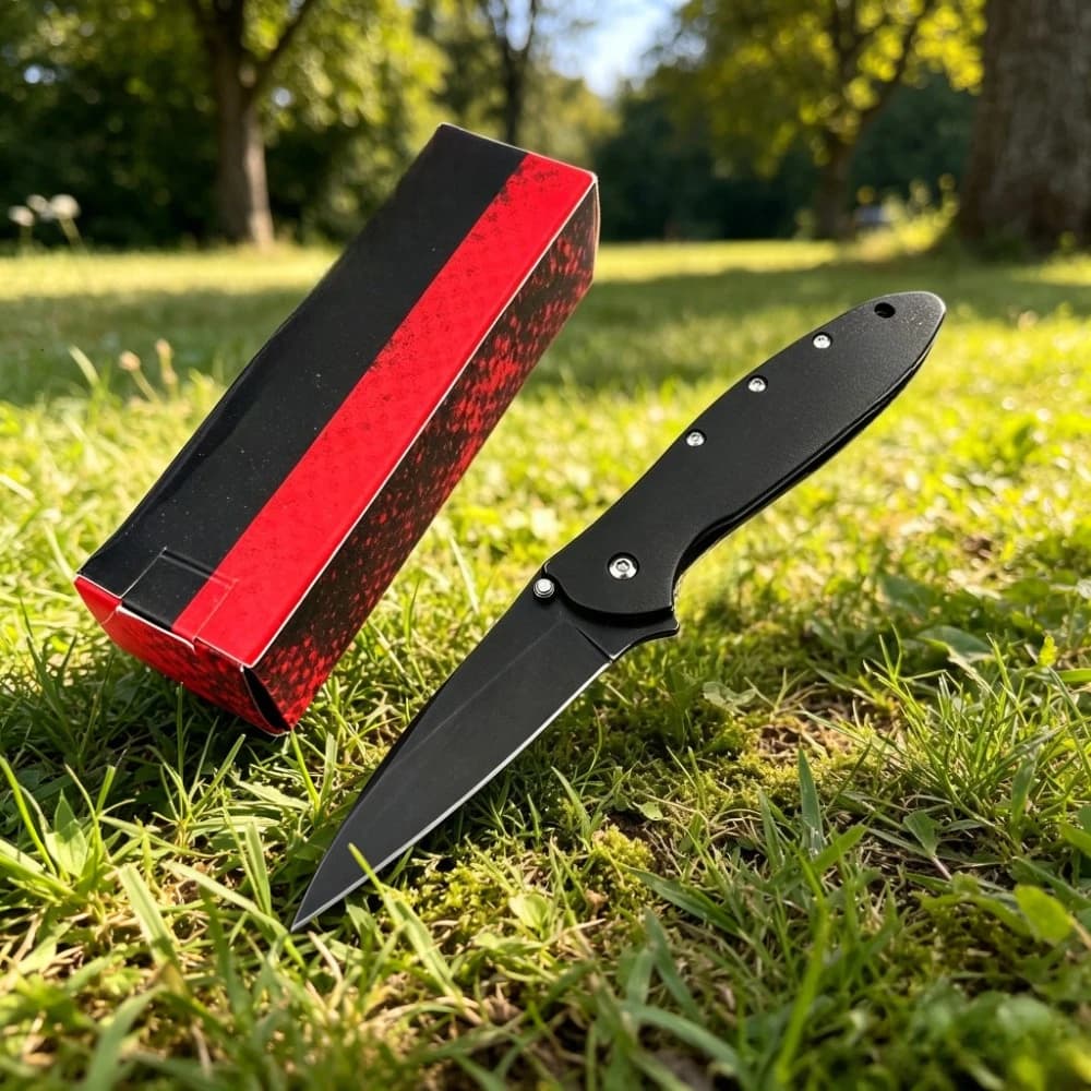 KS 1660 Multi-color Utility Folding Knife 8Cr13Mov Blade with Belt Clip Jungle Adventure Fishing Climbing Hiking Camping Picnic Pocket Knife Household Backpacking Outdoor Activity Multi Purpose Tool