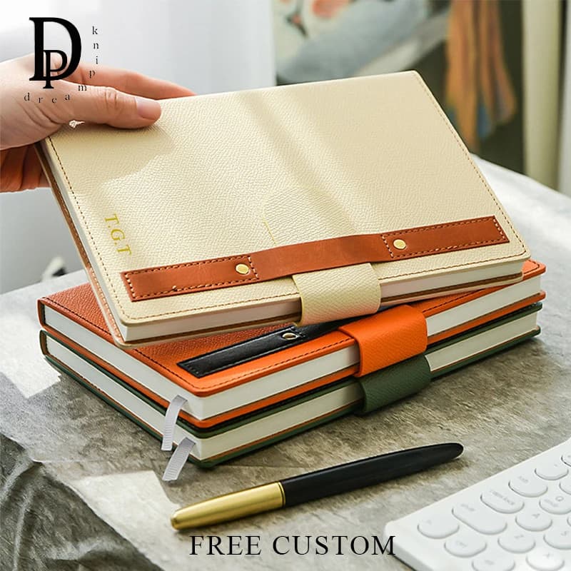 Quaderno A5 con Copertina in PU Incisa, Agenda di Lusso per Ufficio e Studenti, Libri Personalizzati con Nome, Regalo Creativo di Compleanno, Cancelleria per Lavoro