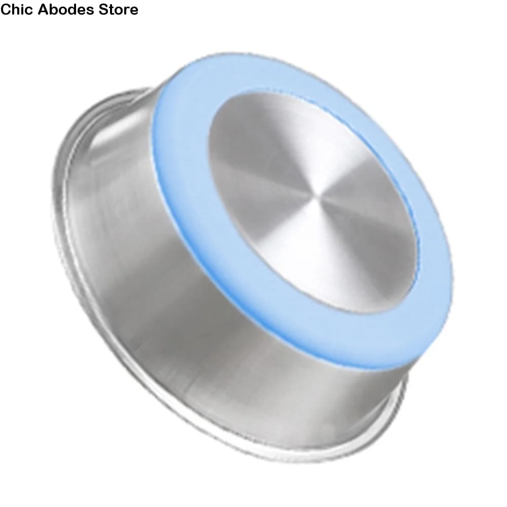 Ciotola per Cani con Fondo in Silicone, Recipiente in Acciaio Inox Antiscivolo, Ciotole Extra Spesse per Cani e Gatti di Grado Alimentare