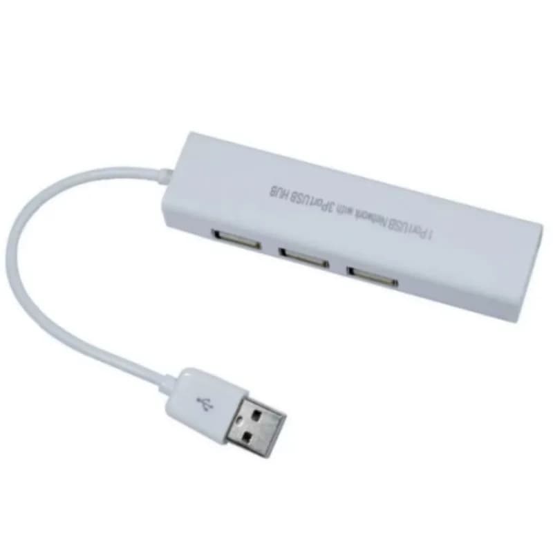USB 2.0 Splitter Hub with RJ45 Network Port Converter No Driver Required Four-in-One Expansion for Computer Accessories