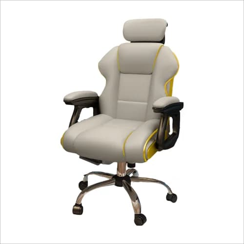 Sedia da Ufficio Ergonomica in Pelle PU Nera di Lusso, Reclinabile, Girevole, con Poggiatesta e Seduta Imbottita