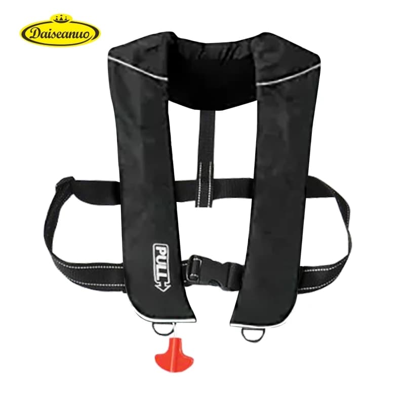 Giubbotto di salvataggio da pesca professionale, giubbotto di salvataggio gonfiabile manuale automatico PFD galleggiante per sport acquatici, barche da surf in mare, pesca per adulti