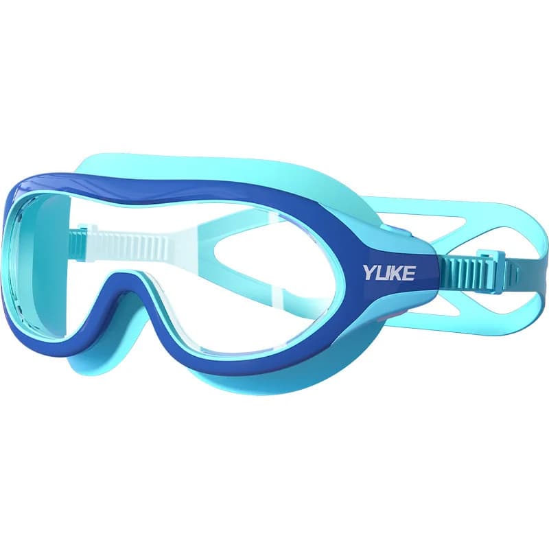 Kids glasses, waterproof swim glasses anti-fog high definition boys and girls, glasses with big frame, swimming equipment