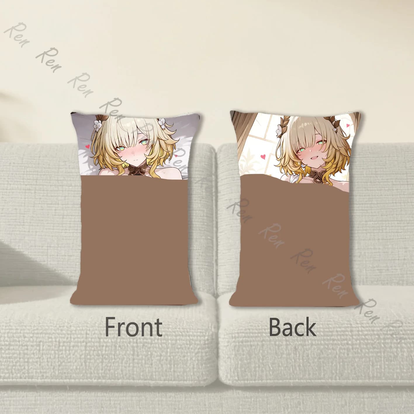 Dakimakura Anime Aglaea Federa per cuscino per divano, stampa fronte-retro, 40X60 cm