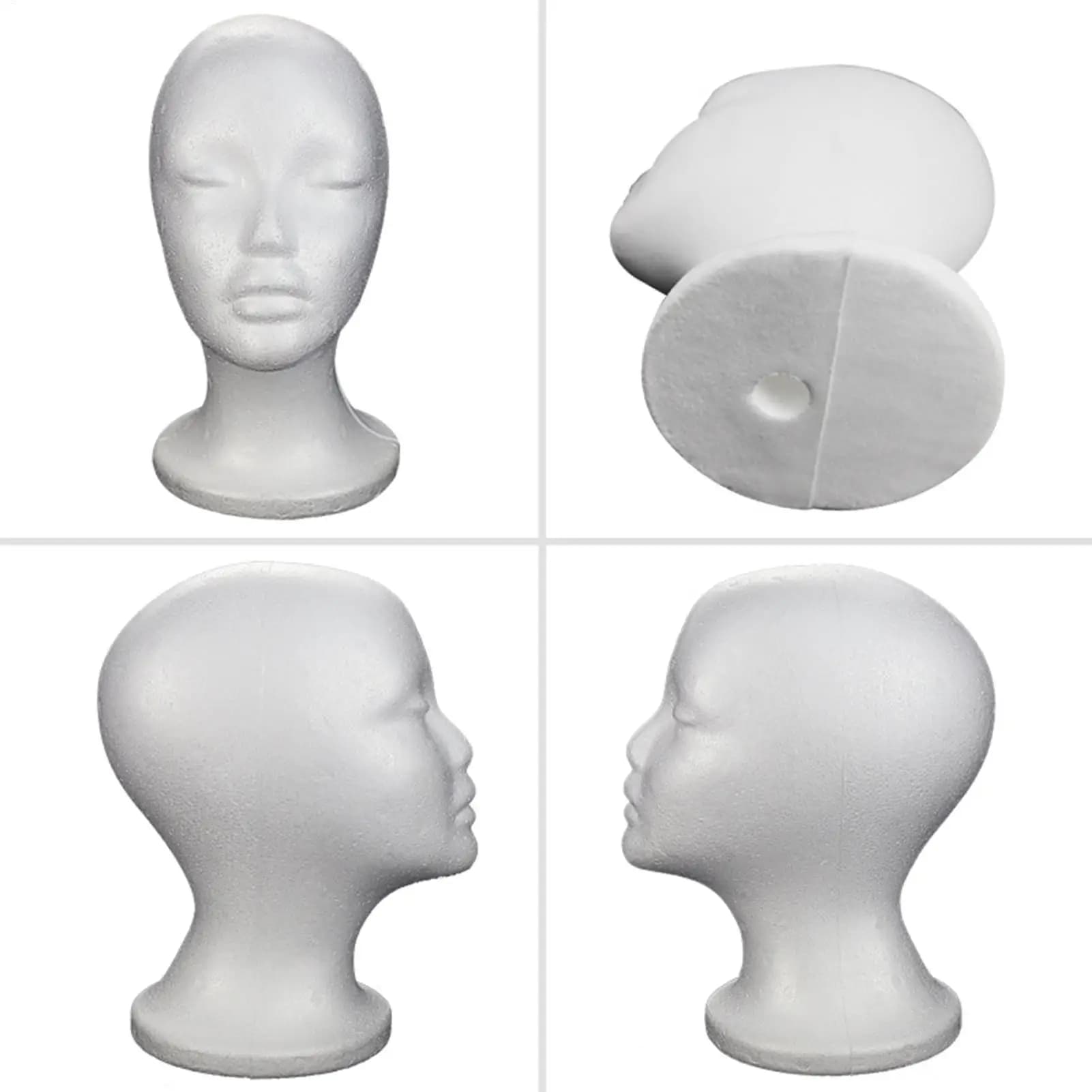 Foam mannequin head Hat Display Head Model professional choice for photography and display ideal for hats scarves headphones