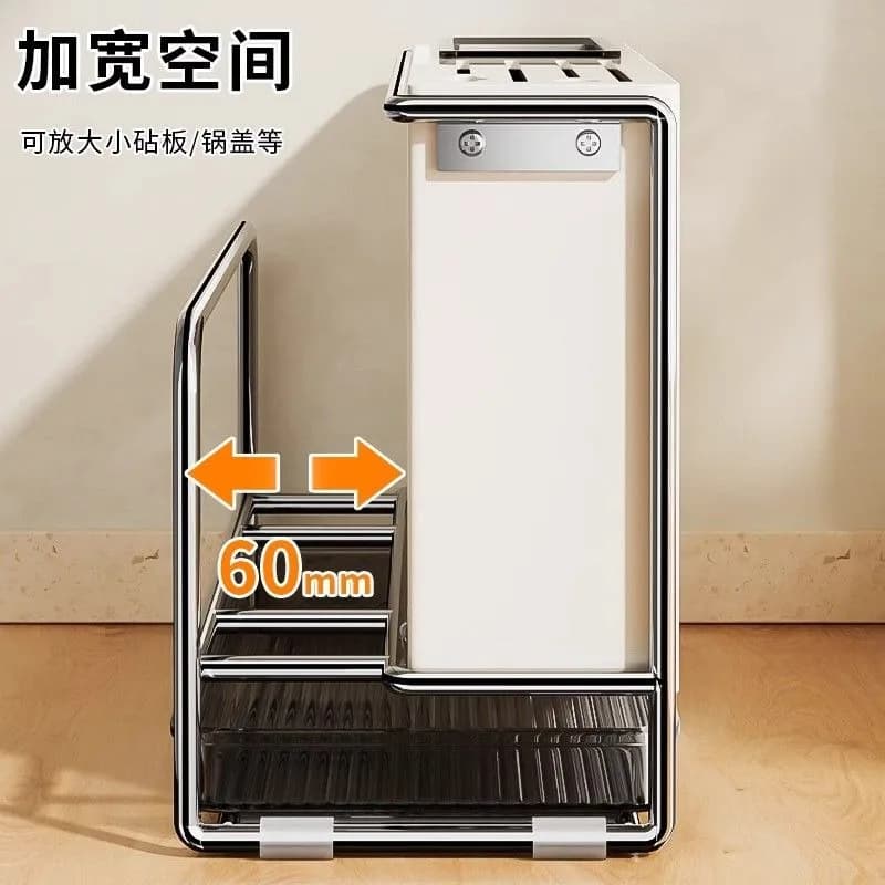 Wall knives for domestic use, spatula, wands, cutter, worktop, multifunctional storage