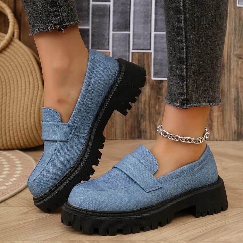 2025 Scarpe da donna Autunno Punta tonda Casual Scarpe da ginnastica femminili Appartamenti Slip-on Zoccoli Piattaforma Autunno Estate Comodo abito di grandi dimensioni