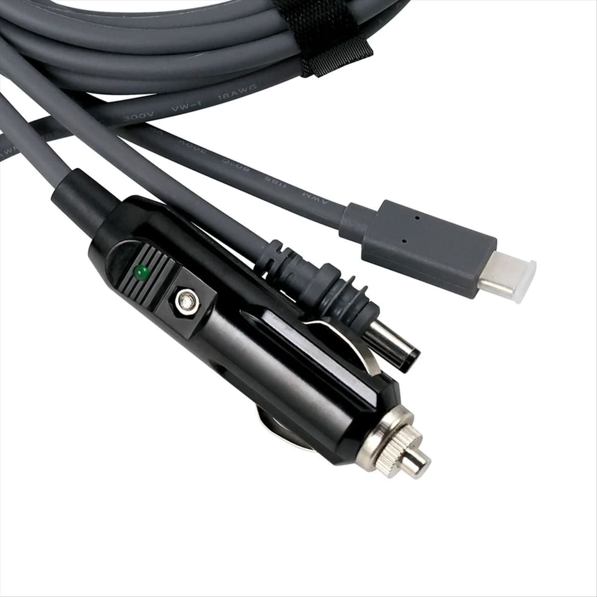 ZIZI For Mini DC Power Cable TYPE-C Power Supply Cable for USB Car Charger Adapter Three in One 3 Meters