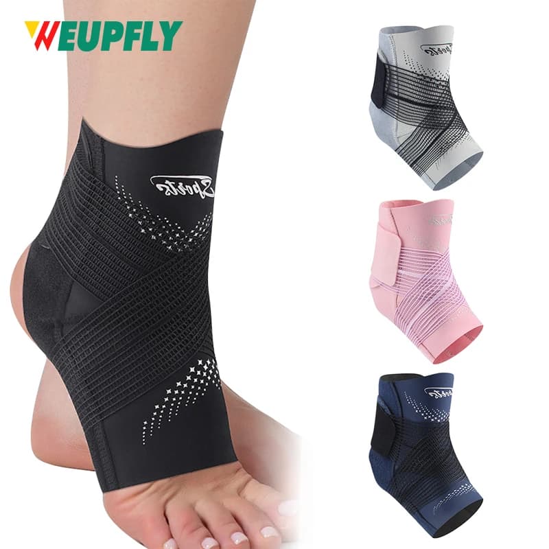 Supporto per Caviglia con Fascia di Compressione, Sollievo per Fascite Plantare e Tendine d'Achille, Manica Compressiva per Alleviare il Dolore