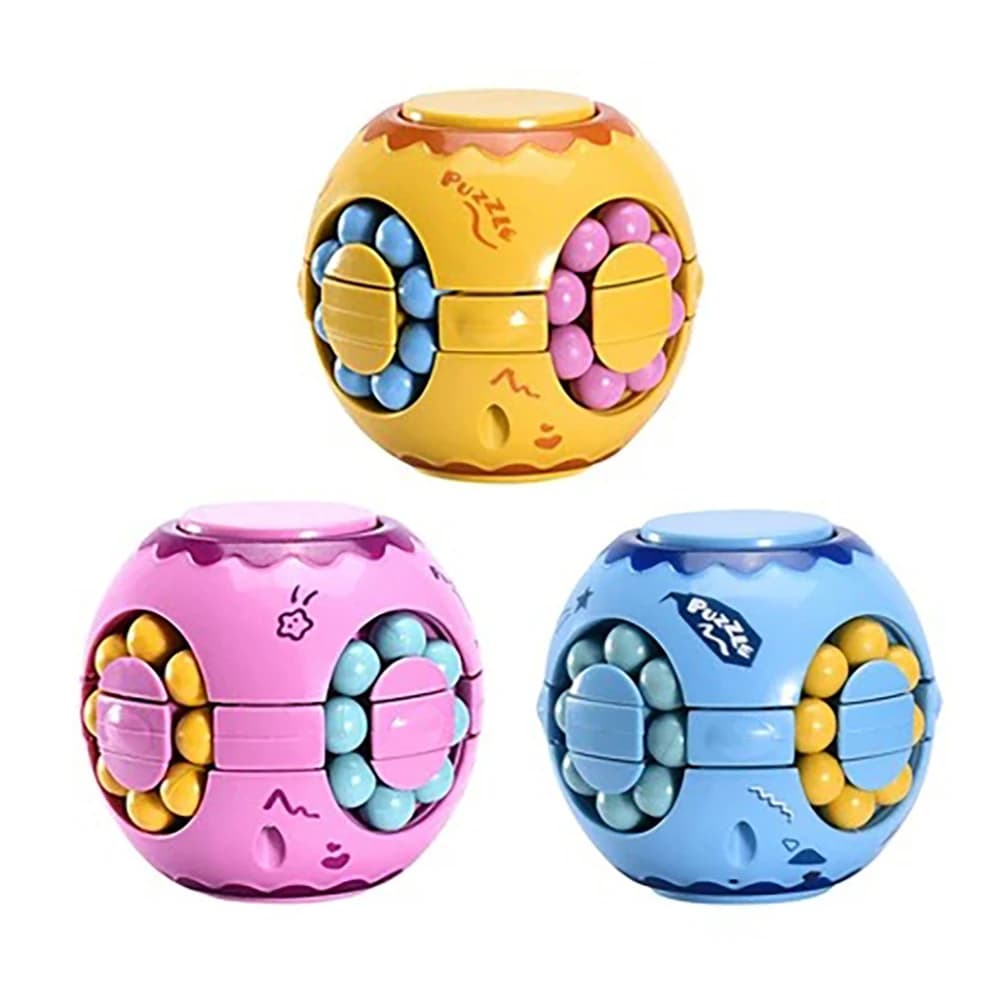 Ruota diapositiva fagiolo magico puzzle cubo giroscopio giocattolo fidget spinner palla 3D antistress punta delle dita giochi IQ regalo per bambini adulti adolescenti
