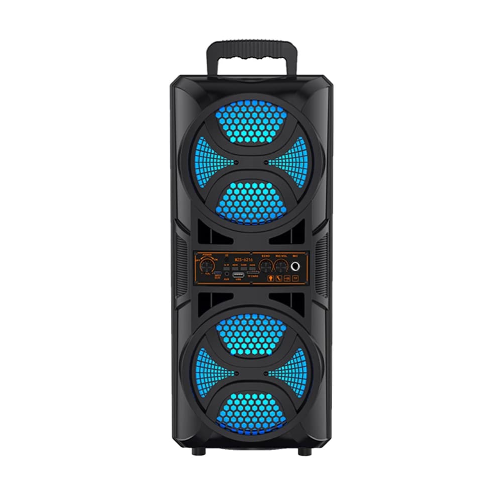 Bluetooth-Compatible Speaker Wireless Stereo Speaker with Double Subwoofer Deep Bass Lights Outdoor Speaker for Home Party Gift
