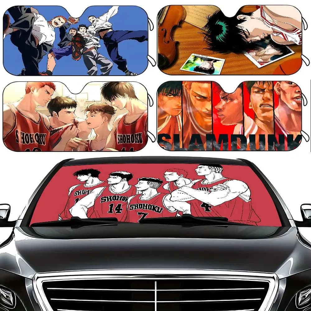 Parasole per parabrezza Anime S-Slam Dunk, elegante e alla moda, copertura per parabrezza auto, tenda parasole per auto, copertura protettiva per auto