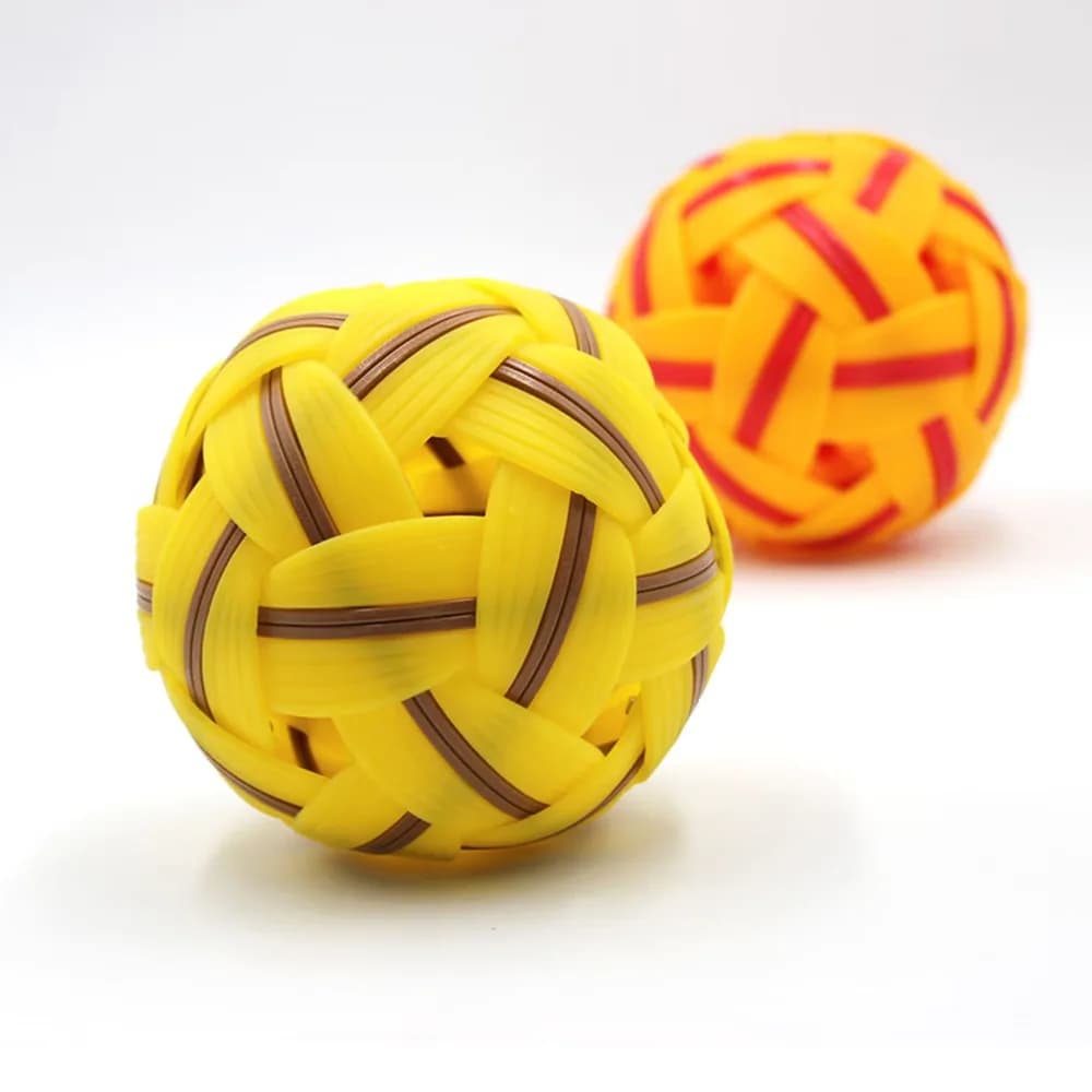 Red Rattan Ball Cuju Braided High Quality Hand Ball For Women, Antique Toy for Kids, Decoration and Accessories