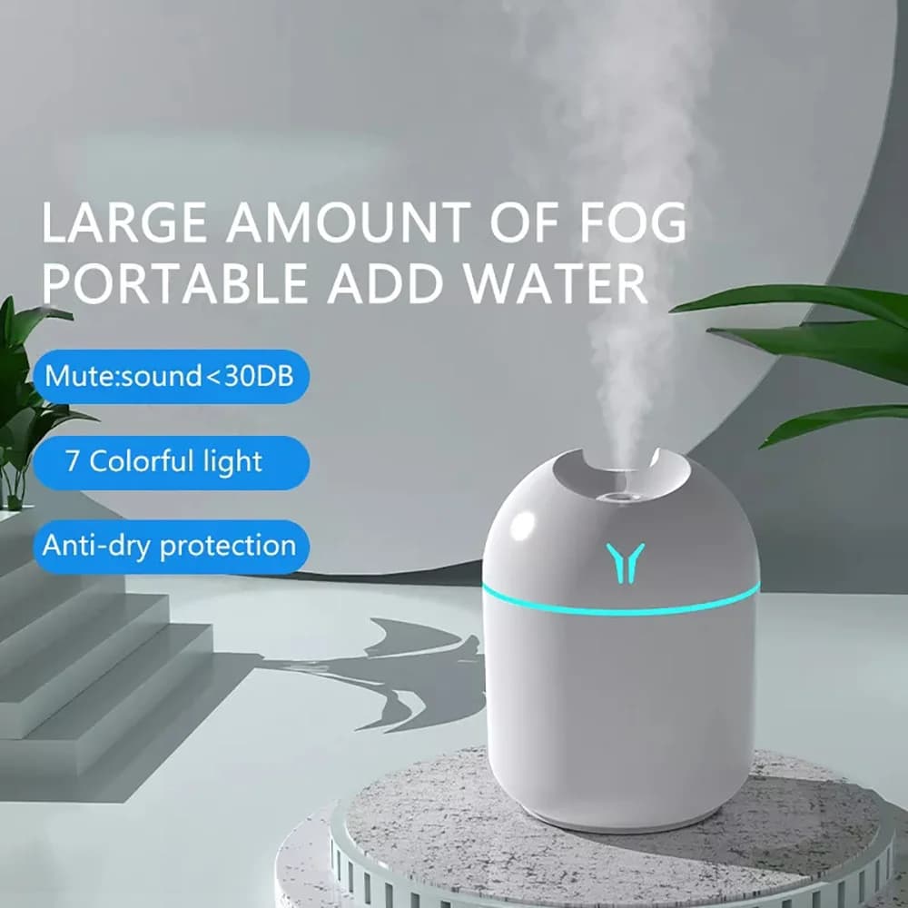 Mini Umidificatore Ad Ultrasuoni 250ML Aroma Diffusore di Olio Luce Romantica USB Auto Purificatore Aroma Anione Umidificatore Anti-Secco Per Auto