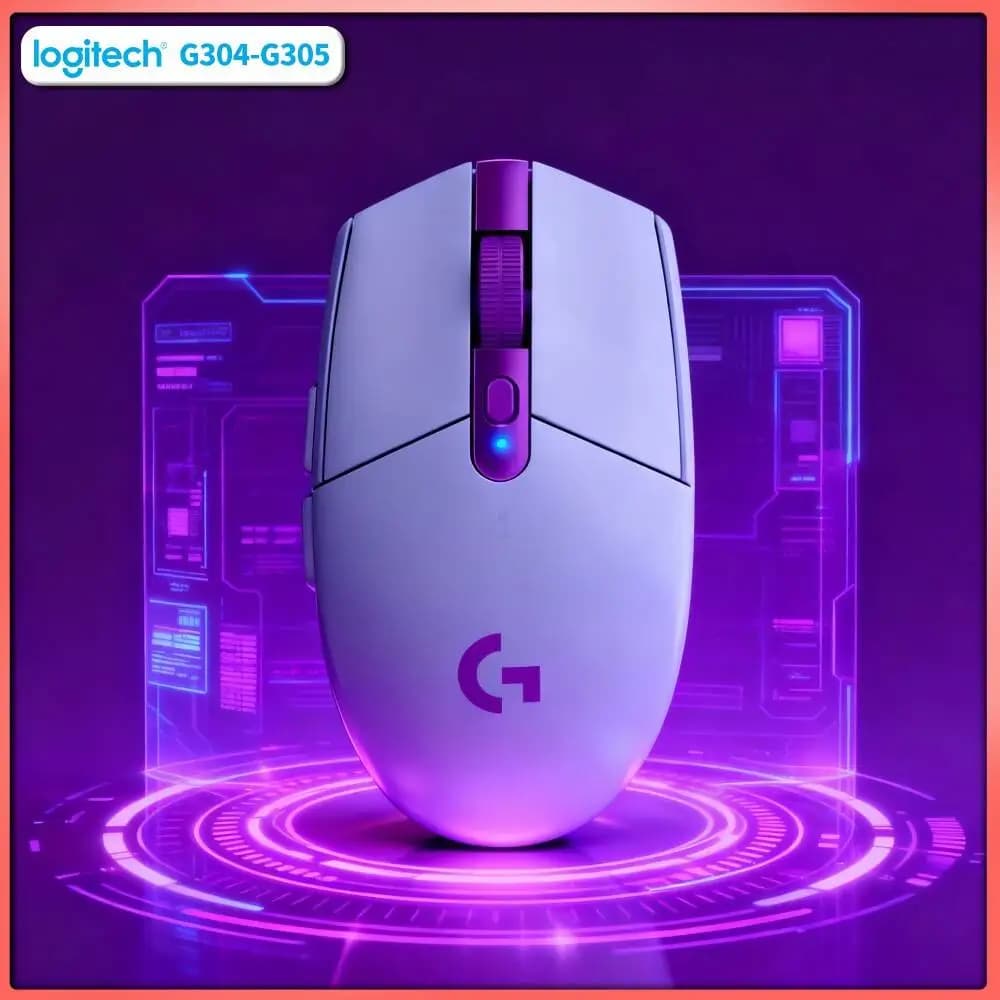 Logitech G305 Gaming Mouse with LIGHTSPEED, 12000 DPI HERO Sensor, 6 Programmable Buttons, 250h Battery, 99g, PC Mac