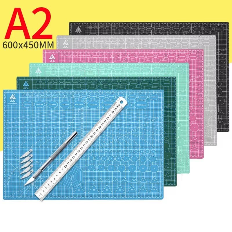 Cutting A2 Grid line Self-generating cutter Craft paper Multicolor double face table manual cutter 60*45 cm
