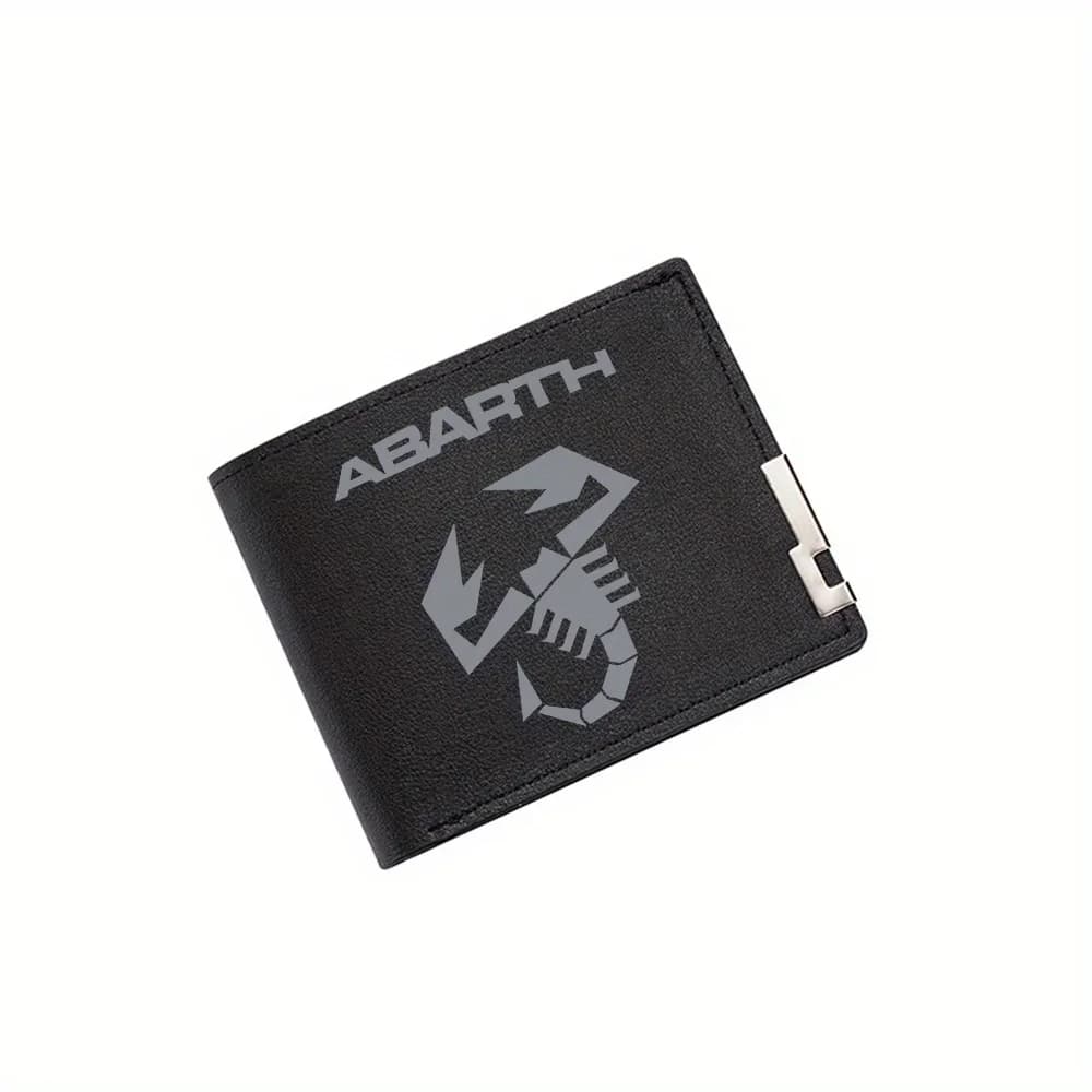 Abarth testo scorpione emblema design Portafoglio da uomo Stampa Design Semplice Moderno Elegante Affari Padre Fidanzato Natale Lo