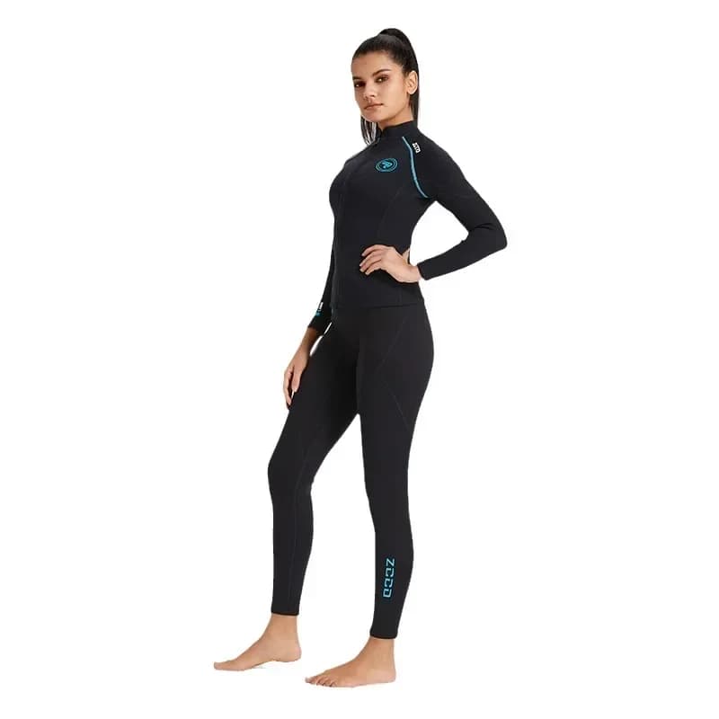 Muta da snorkeling flessibile da 1,5 mm con maniche lunghe, anti-freddo e calda, taglie forti, per surf