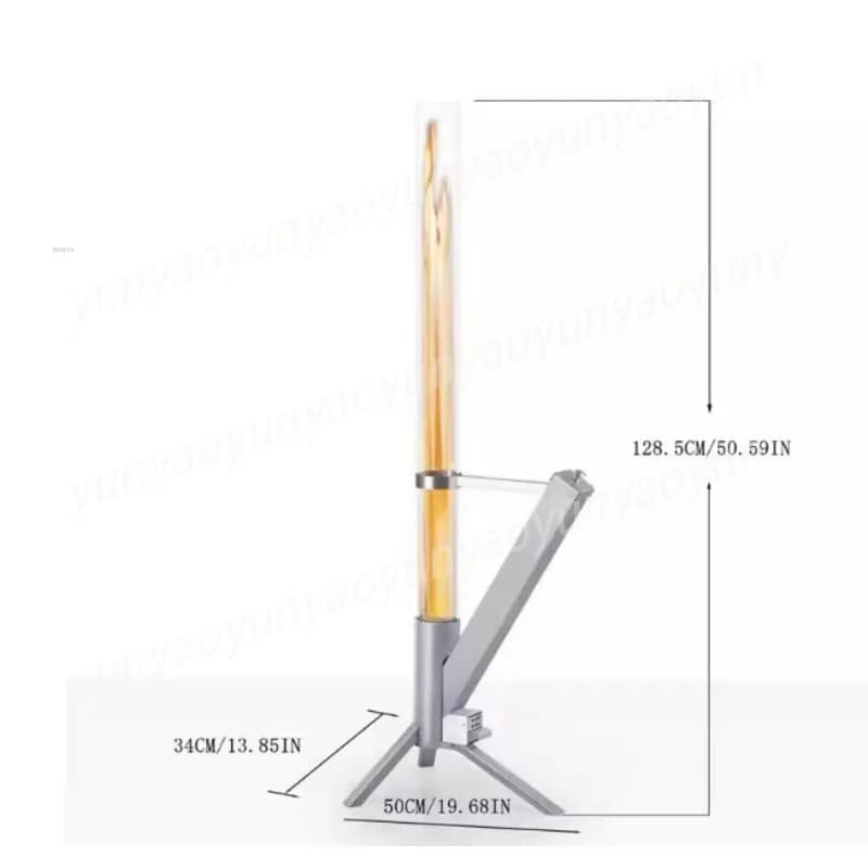 Portable Stainless Steel Rocket Stove Glass View Pellet Burner for Home Heating Outdoor Camping