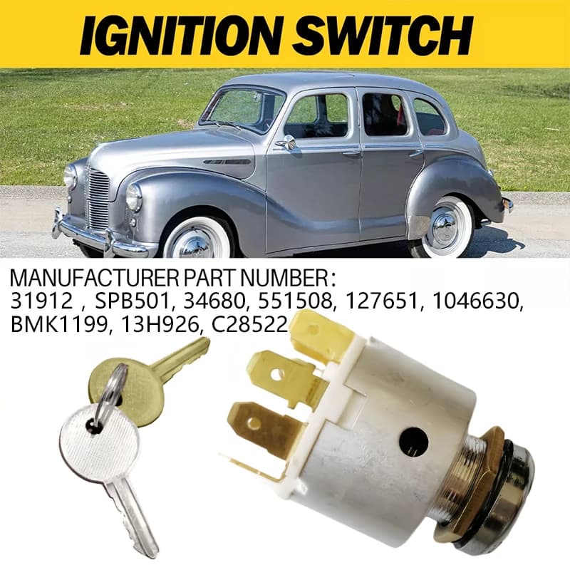 Set metal ignition switches with 2 keys 127651 For MGB Midget Triumph TR GT6 Lucas 31912 SPB501 47SA Engine instrument