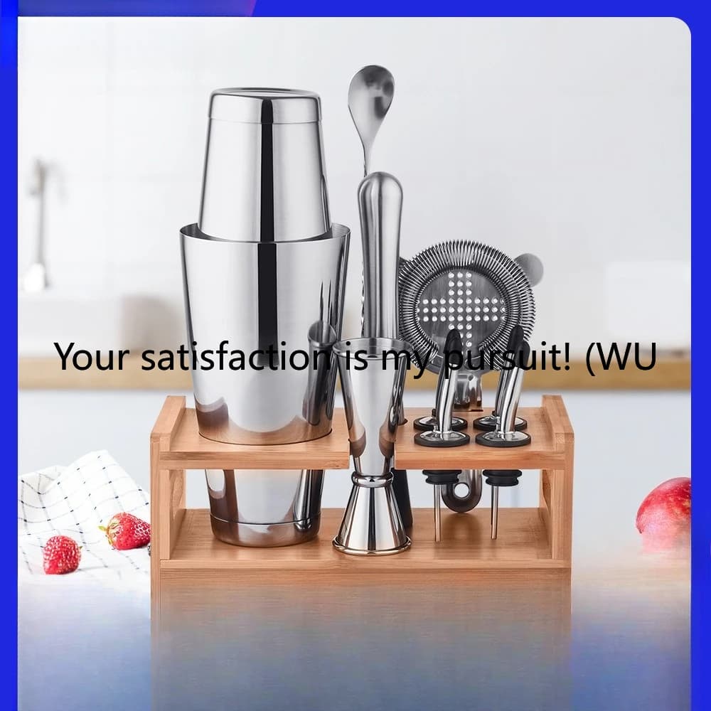 Set shaker per cocktail combinato in acciaio inossidabile