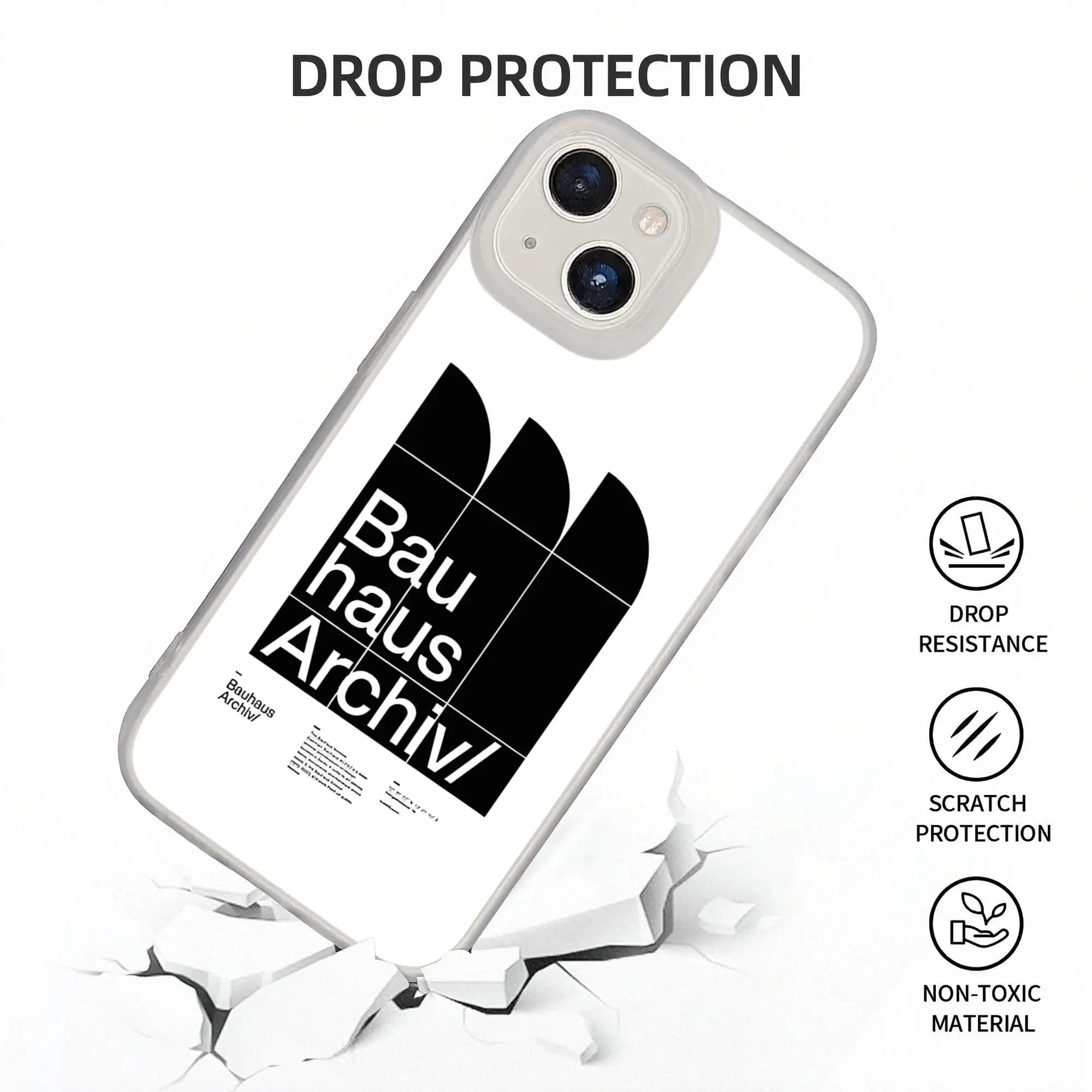 Nuova Cover Antiurto Armor Bauhaus Archiv per iPhone 17...11 Pro Max