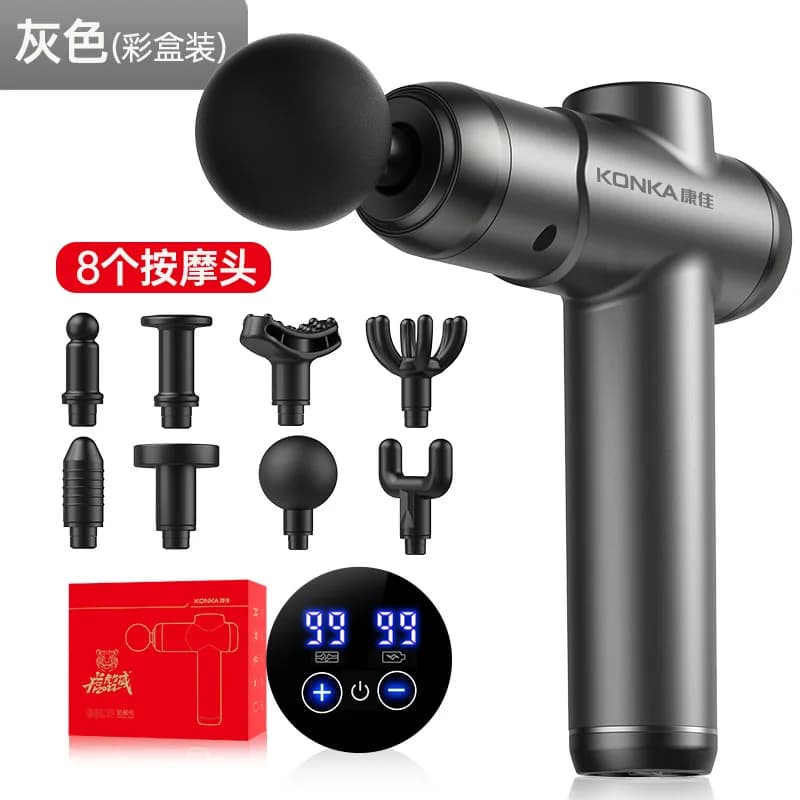 New Charm Gun Touch LCD Screen Electric shock Sport Fitness Massage Muscle relax Vibration Mini Strong battery life