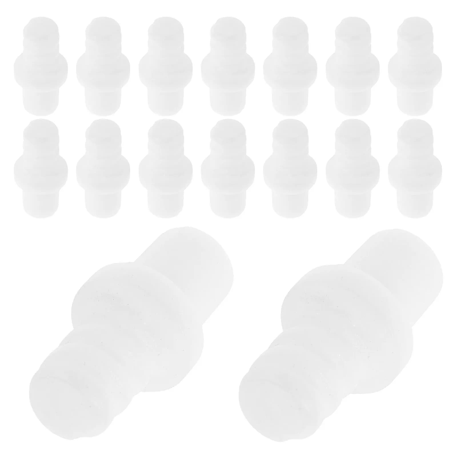 Toilet Brush Handle Adapter 20Pcs Plastic Spiral Connector Joint Replacement Parts for Pole Repair