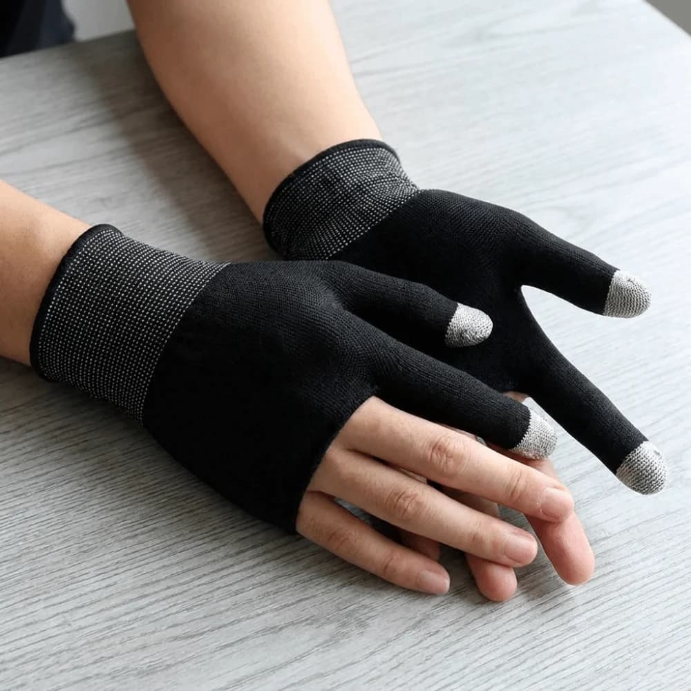 Simple Hand Cover Gaming Finger Cover Sweatproof Solid Color Thumb Gloves Breathable Touch Screen Finger Cots Cover Men