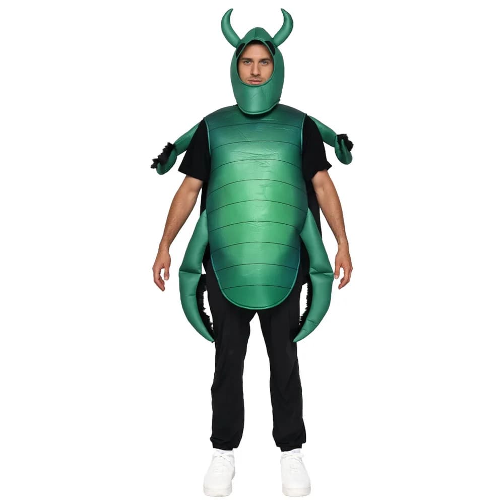 Costume da scarabeo gotico verde Costume da insetto Costume unisex per adulti Halloween Party Cosplay Costume da spettacolo teatrale Costume da travestimento 2025