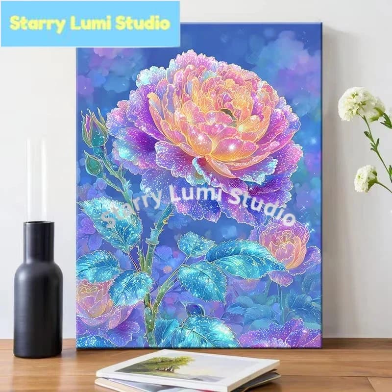 5D DIY Diamond Painting Kit Flowers Fantasy Landscape Paint Art Full Drill Rhinestone Mosaic Wall Decor Gift for Home