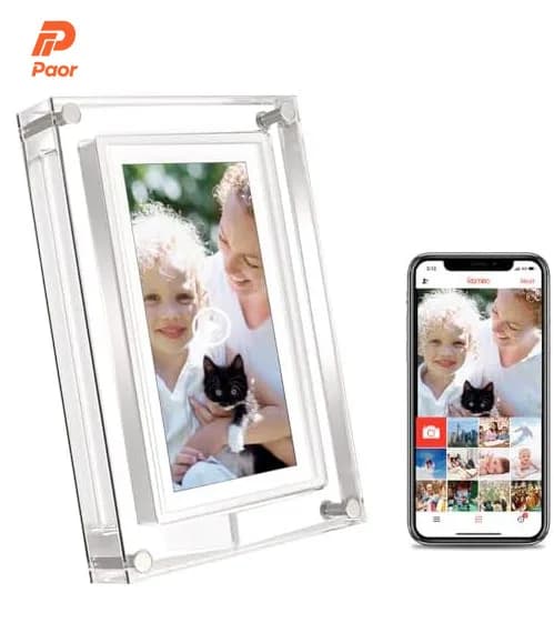 High Resolution APP 5 Inch Touch Screen Cloud Digital Photo Frame WiFi Digital Photo Frame Electronic Picture Frame