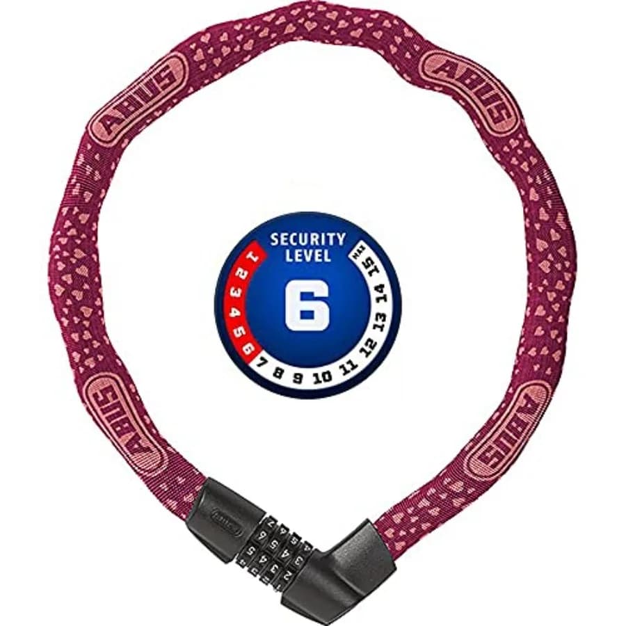 Lucchetto a catena unisex adulto 1385/75 Cherry Heart rosso 75 cm