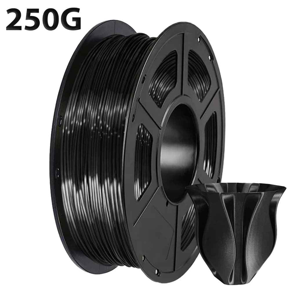 250g, 500g, 1kg black silk PLA wire coil wire 1.75mm 3D printer material for 3D printer filament wire vacuum packing