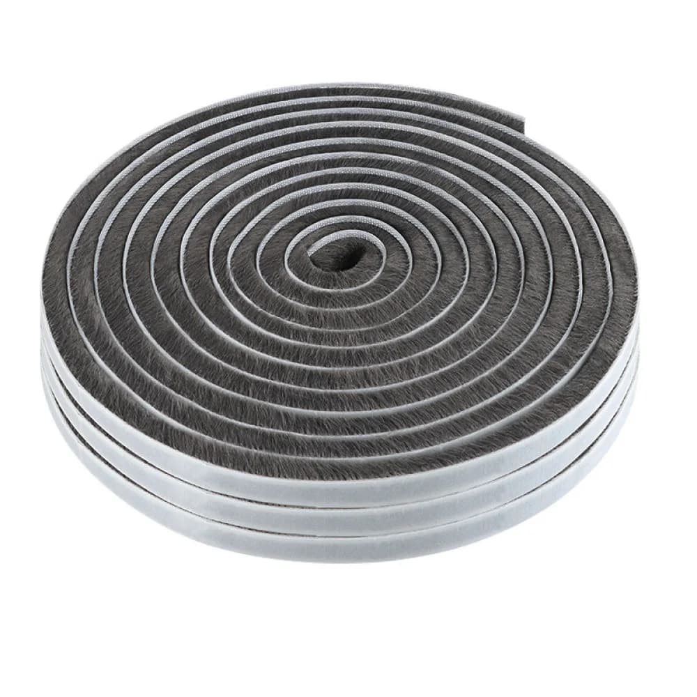 Self Adhesive Weather Stripping Brush Seal For Sliding Door Window Gap Filler Noise Reduction Soundproof Thermal Insulation