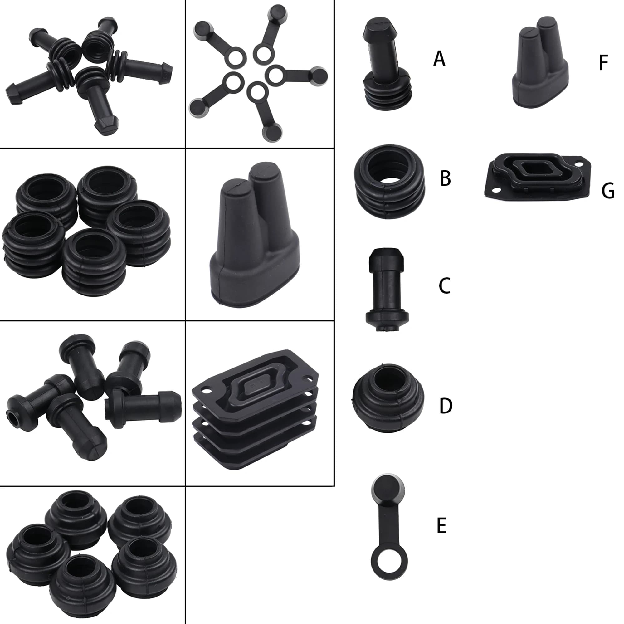 Brake Caliper Dust Cover Rubber Brake Pump Dust Cap Rubber Brake Caliper Pump Dust Cover For Motorcycle Scooter Dirt Bike Parts